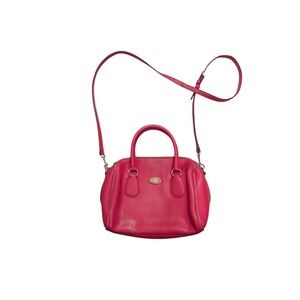 Women's Coach Mini Baby Bennett Pink Leather Satchel/ Crossbody Handbag